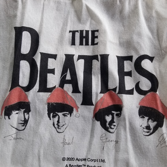 ❌️❌️SOLD❌️❌️The Beatles Cream Colored Cotton Tote Bag - Picture 2 of 8